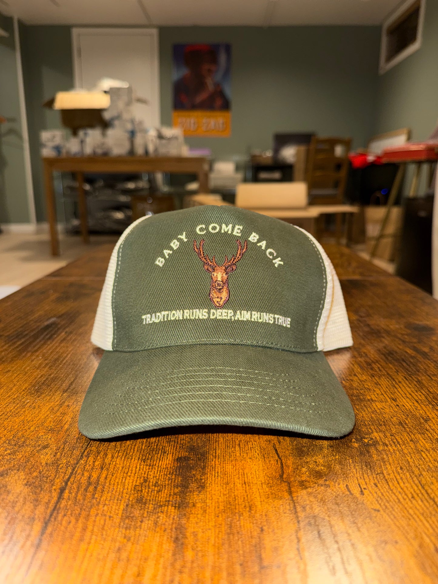 Green Buck Trucker Hat