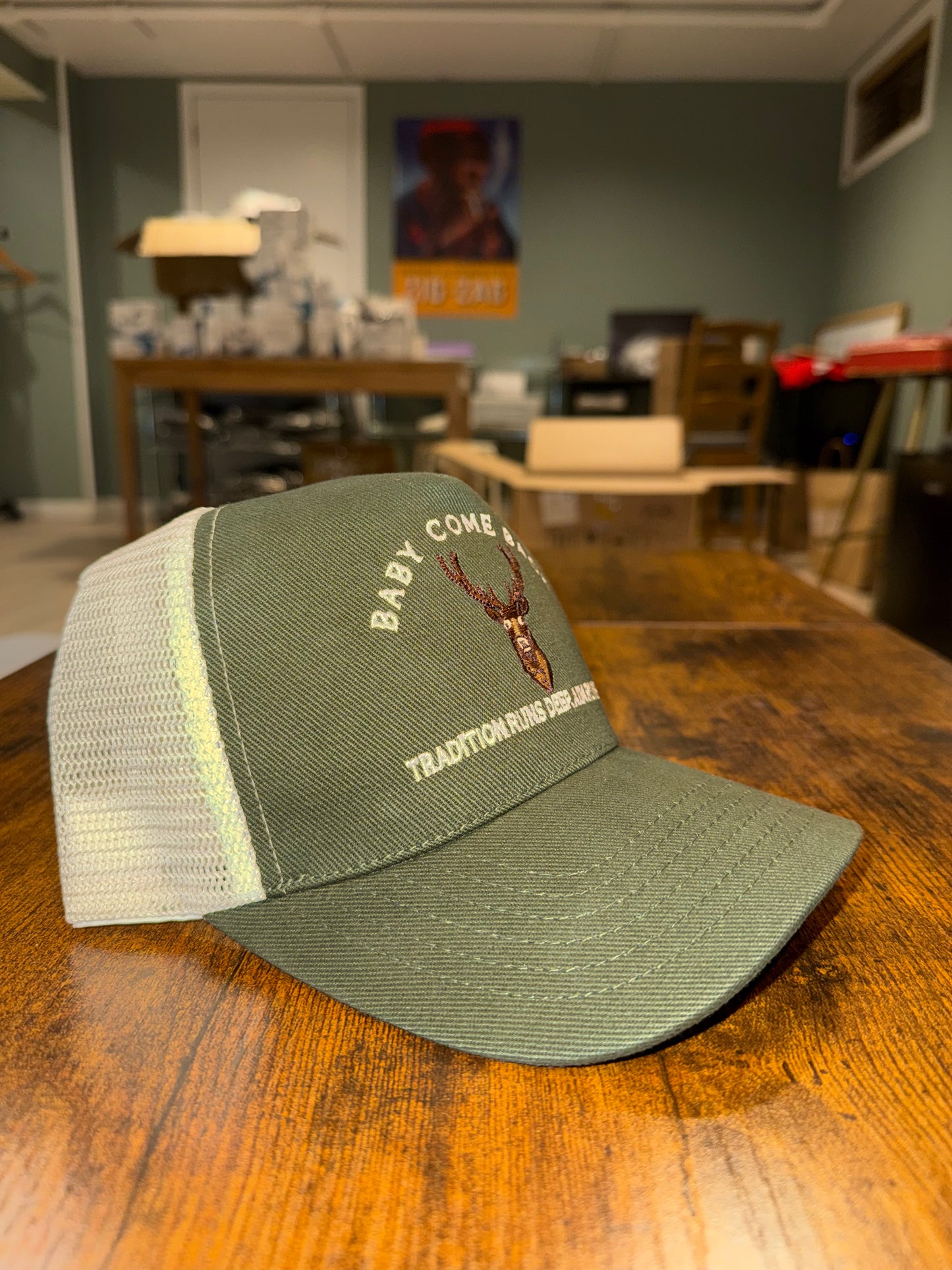Green Buck Trucker Hat